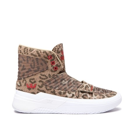 Supra Theory Leopard Høye Sneakers Dame [NO-3-P694]